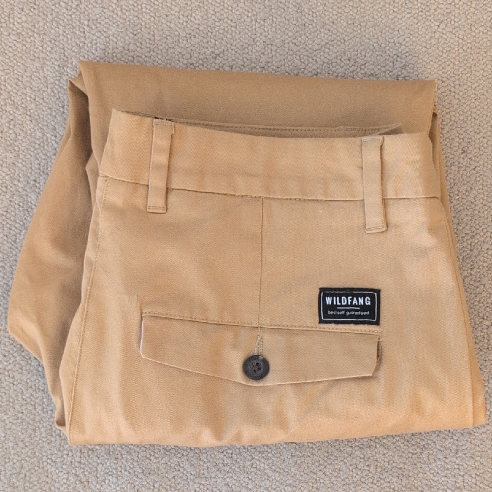 Wildfang Tan Straight Leg Pants